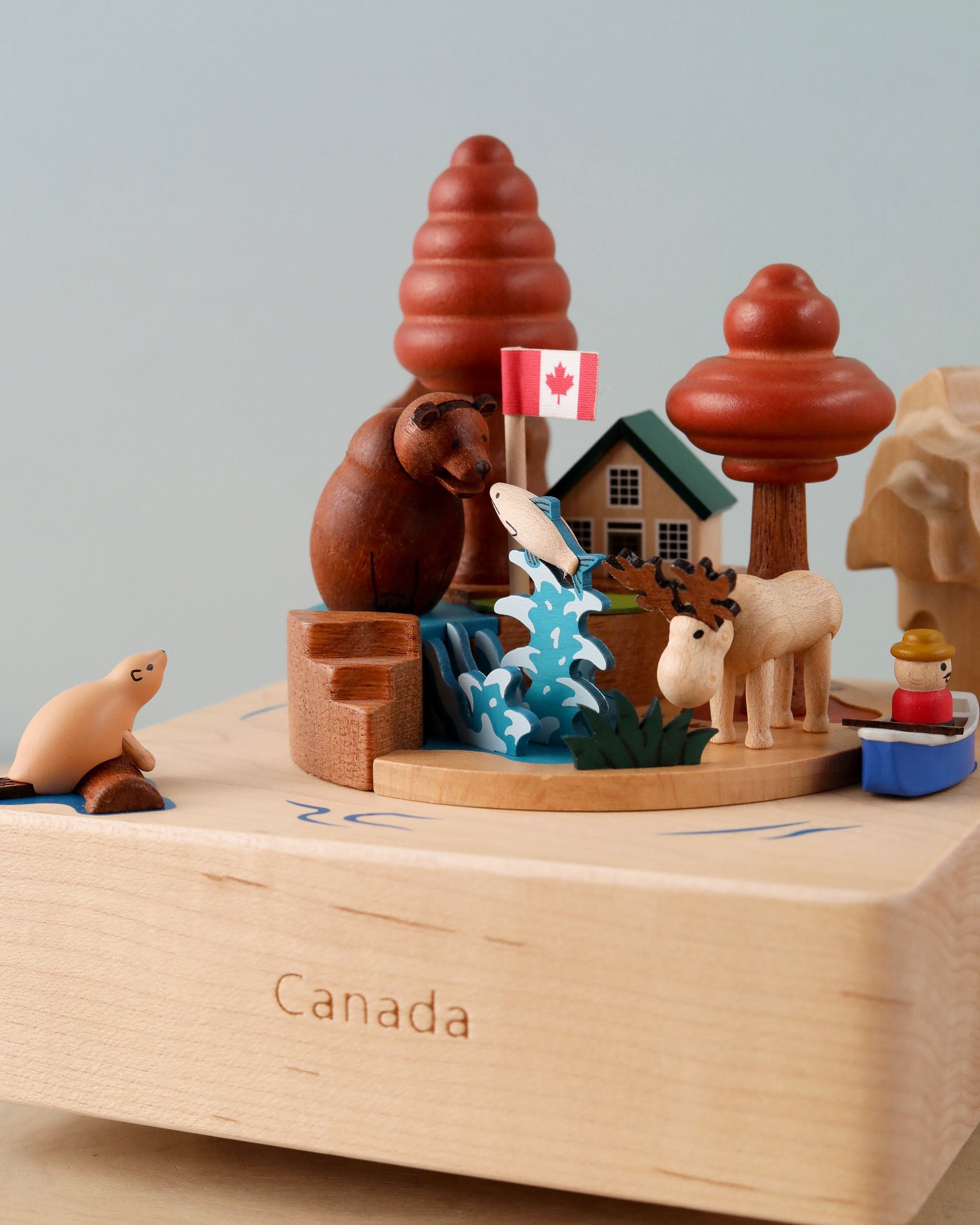 Canada Wooden Music Box