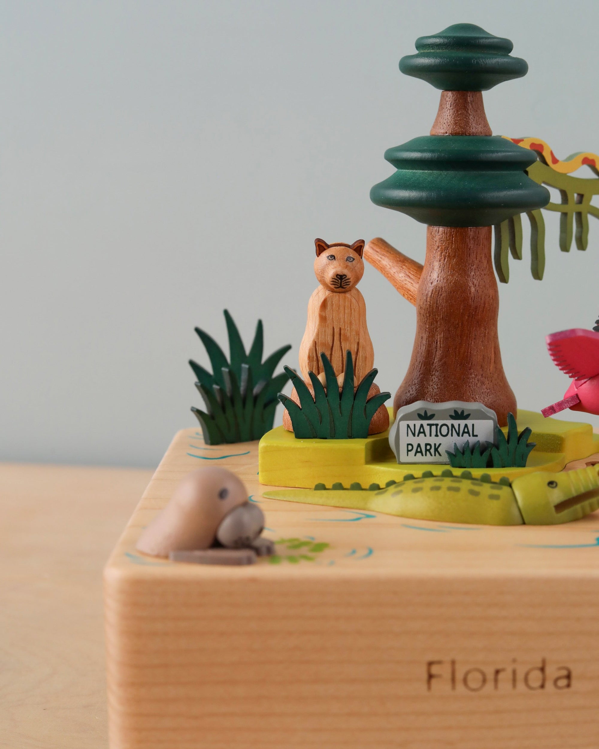 Florida Wooden Music Box