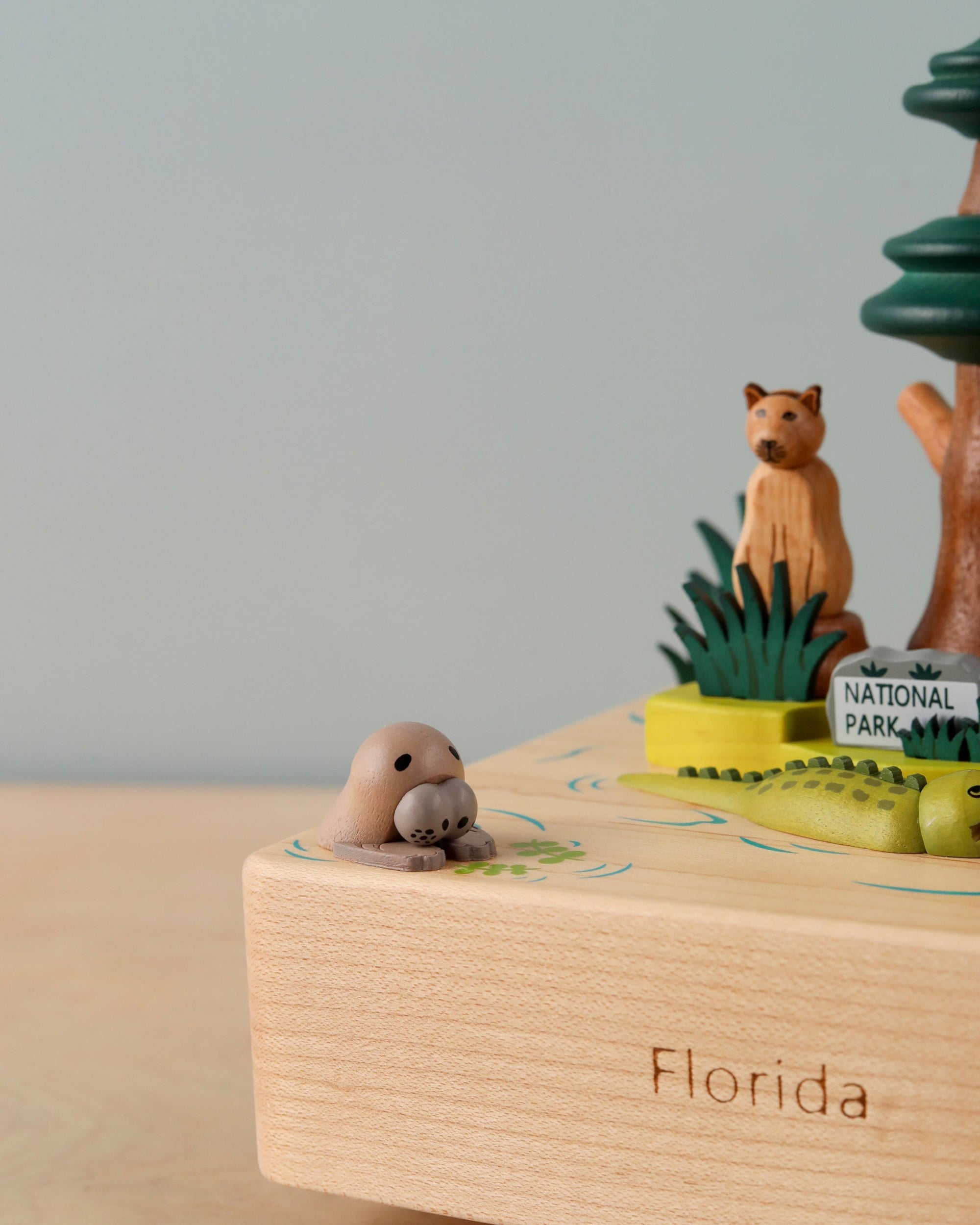 Florida Wooden Music Box