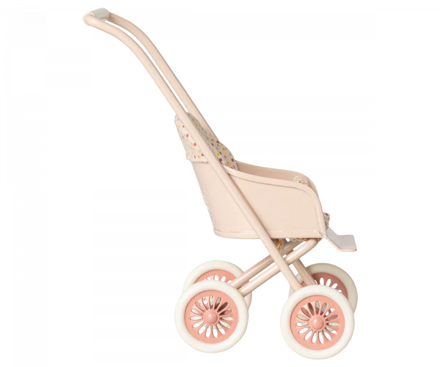 Maileg Miniature Stroller, Micro - Powder