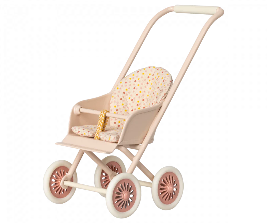 Maileg Miniature Stroller, Micro - Powder