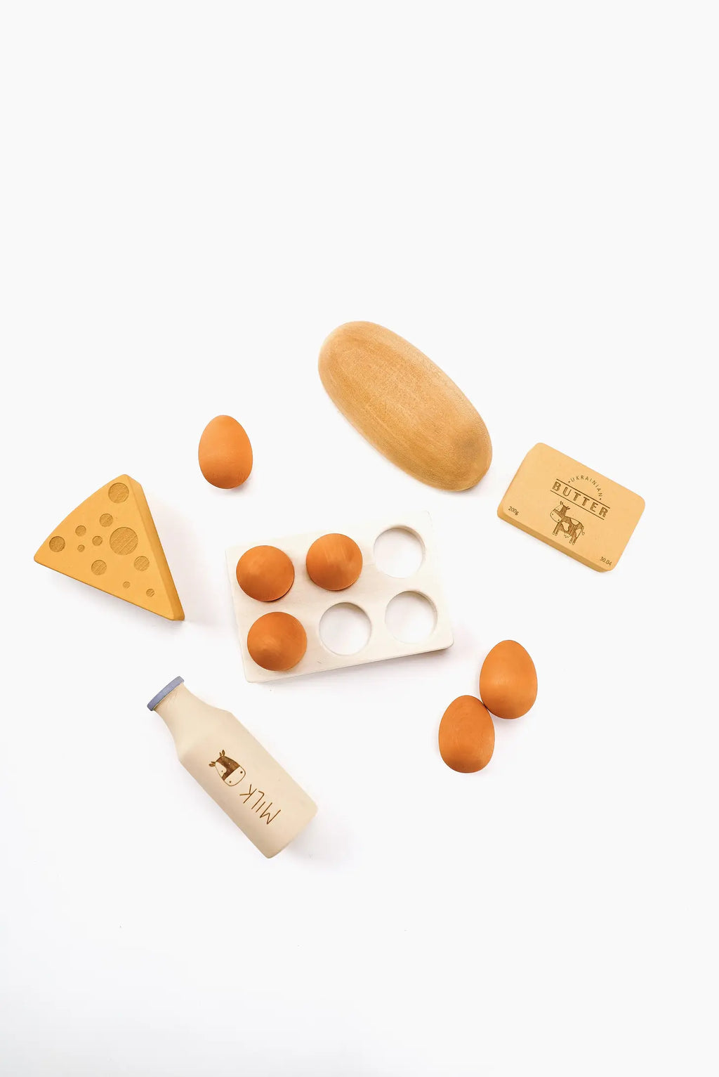 Sabo Concept Handmade Wooden Country Dairy Set