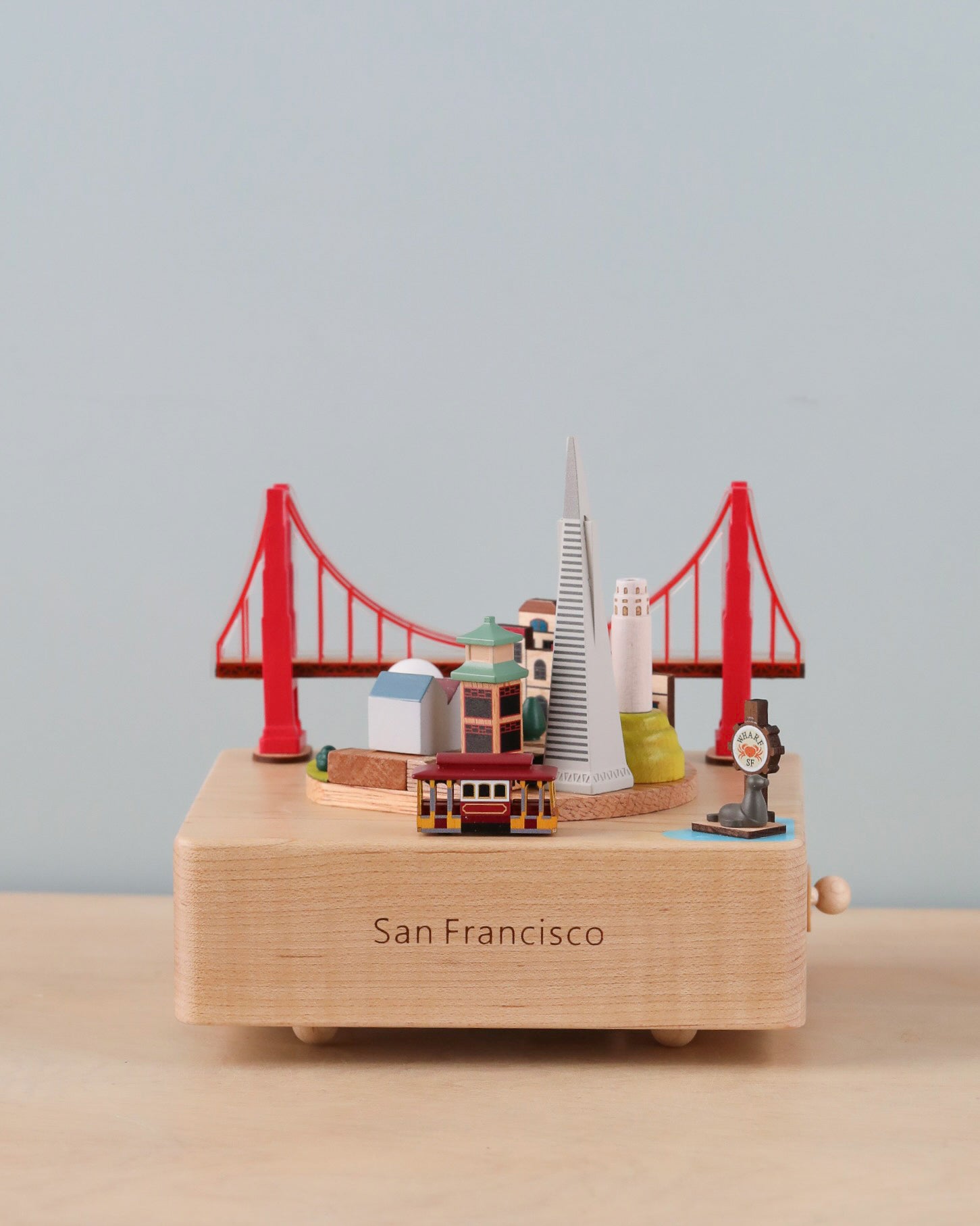 Pre-order: San Francisco Wooden Music Box (ships end of August - early September)