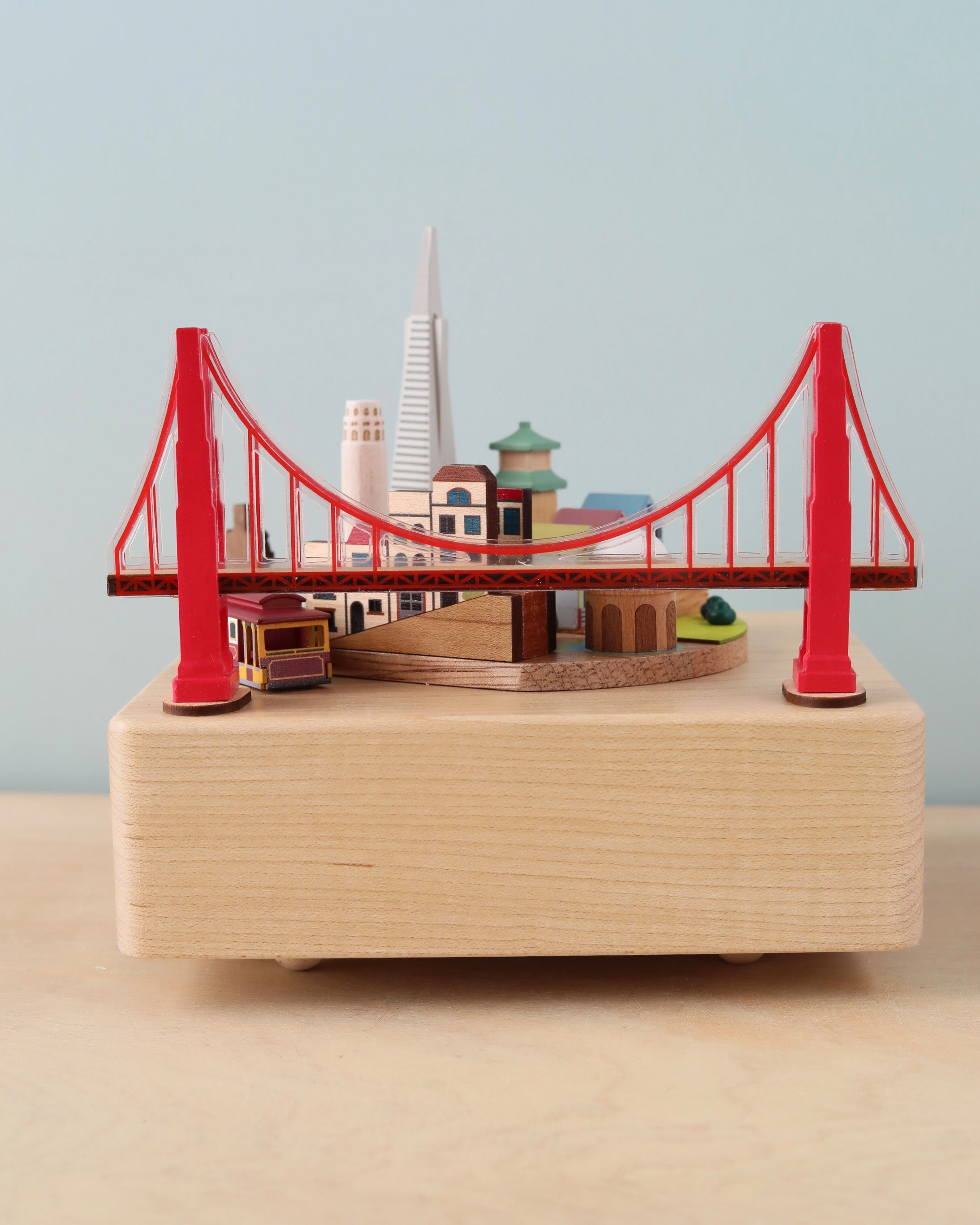 Pre-order: San Francisco Wooden Music Box (ships end of August - early September)