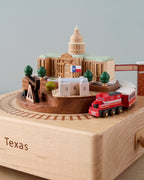 Texas Wooden Music Box