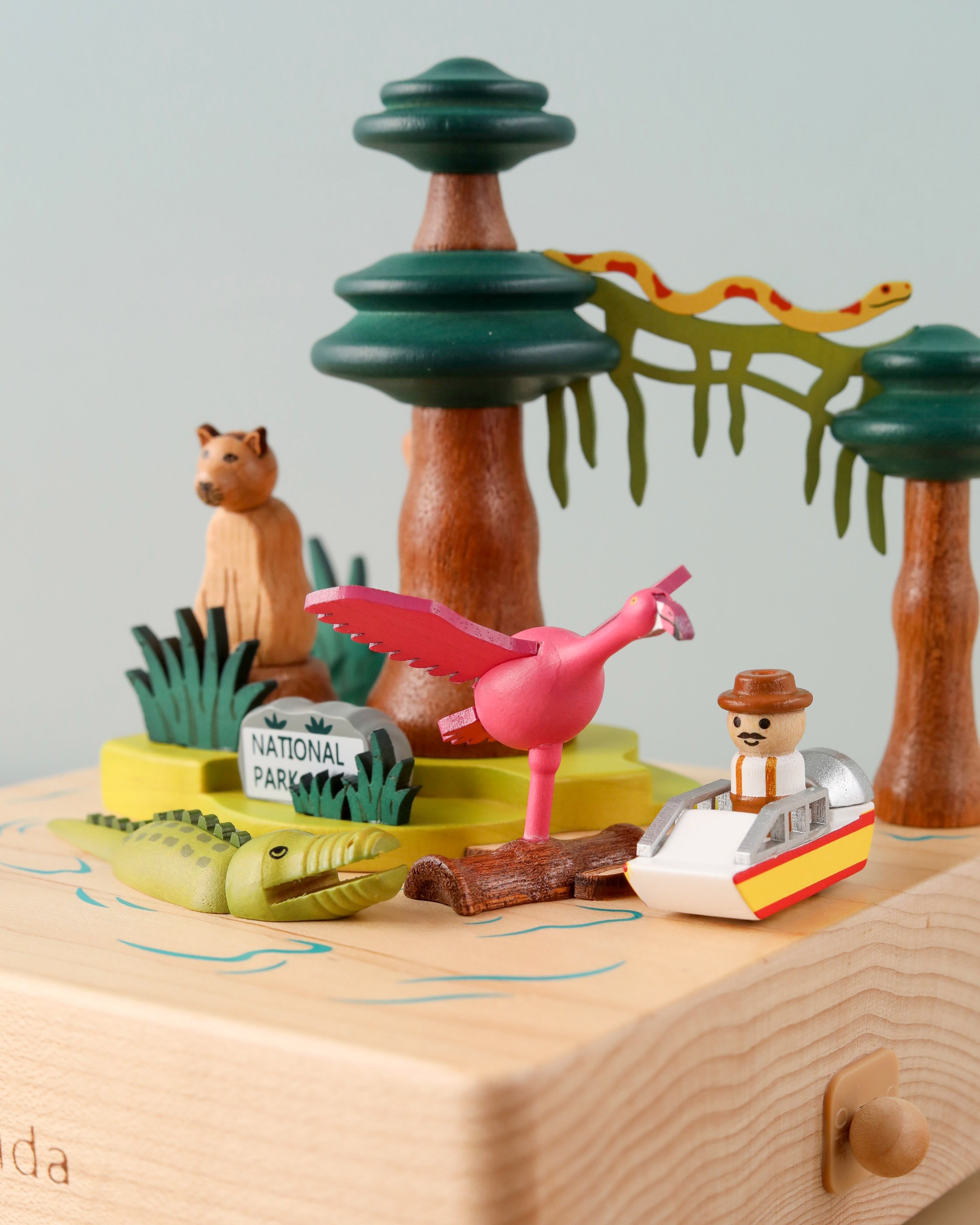 Florida Wooden Music Box