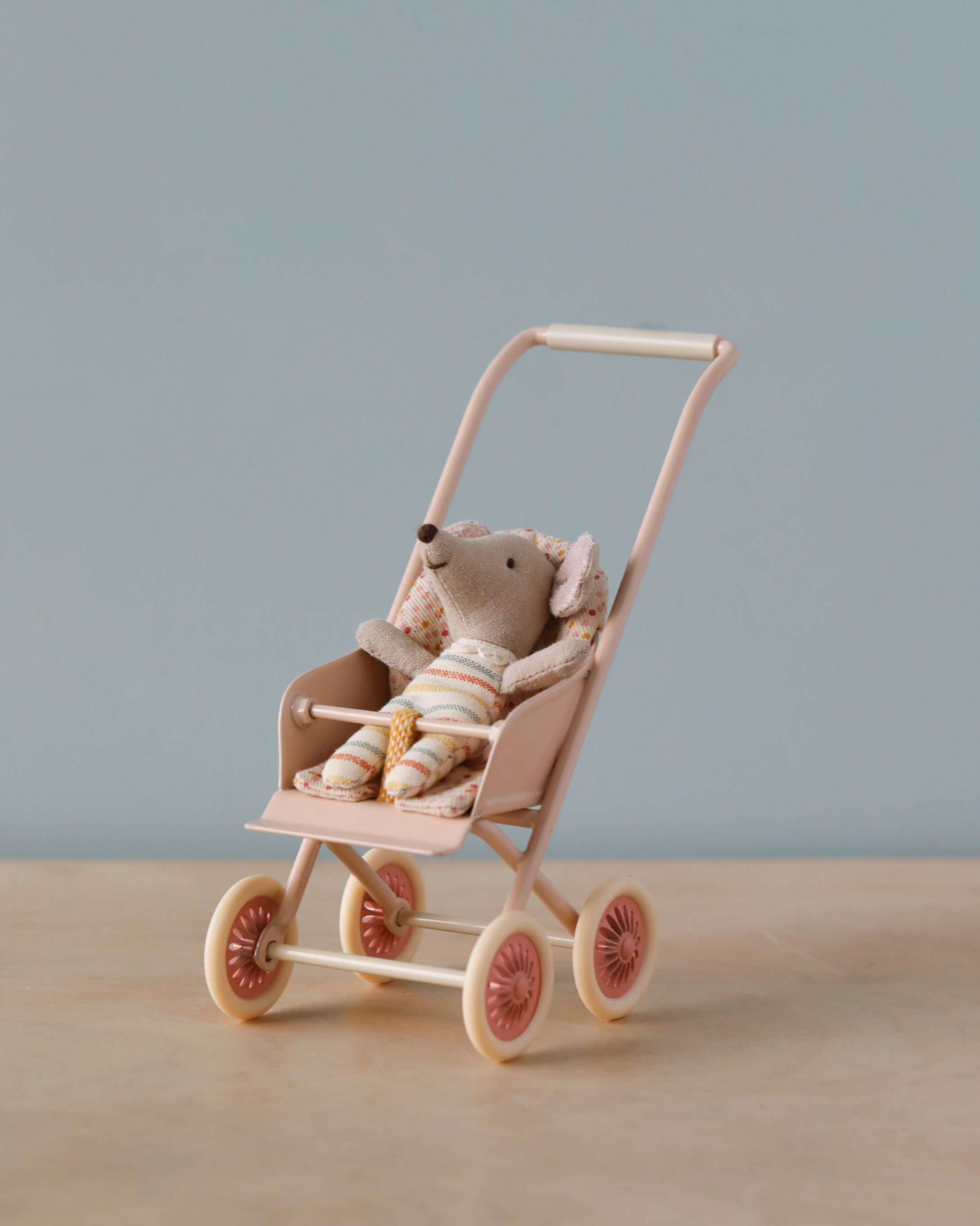 Maileg Miniature Stroller, Micro - Powder