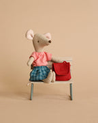 Maileg Big Sister With Backpack - Red