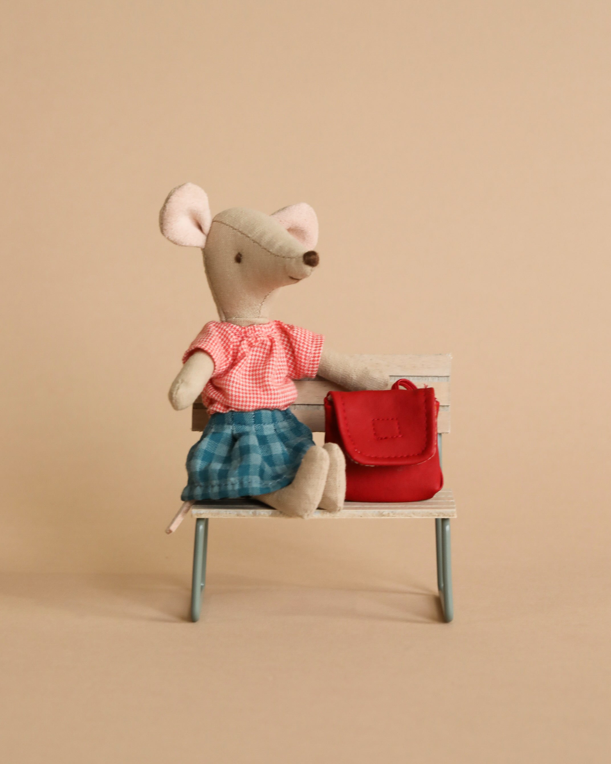 Maileg Big Sister With Backpack - Red