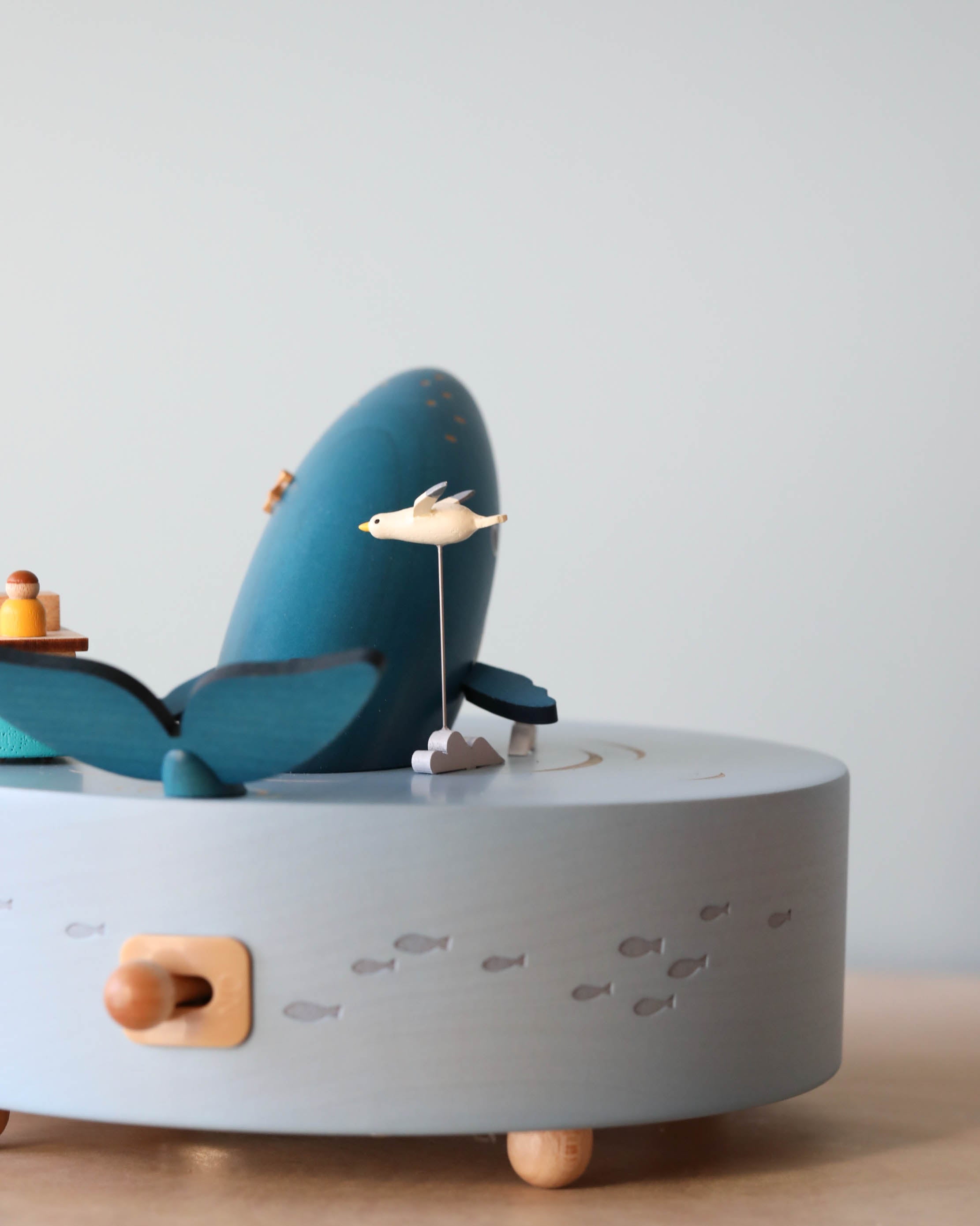 Wooden Whale Music Box