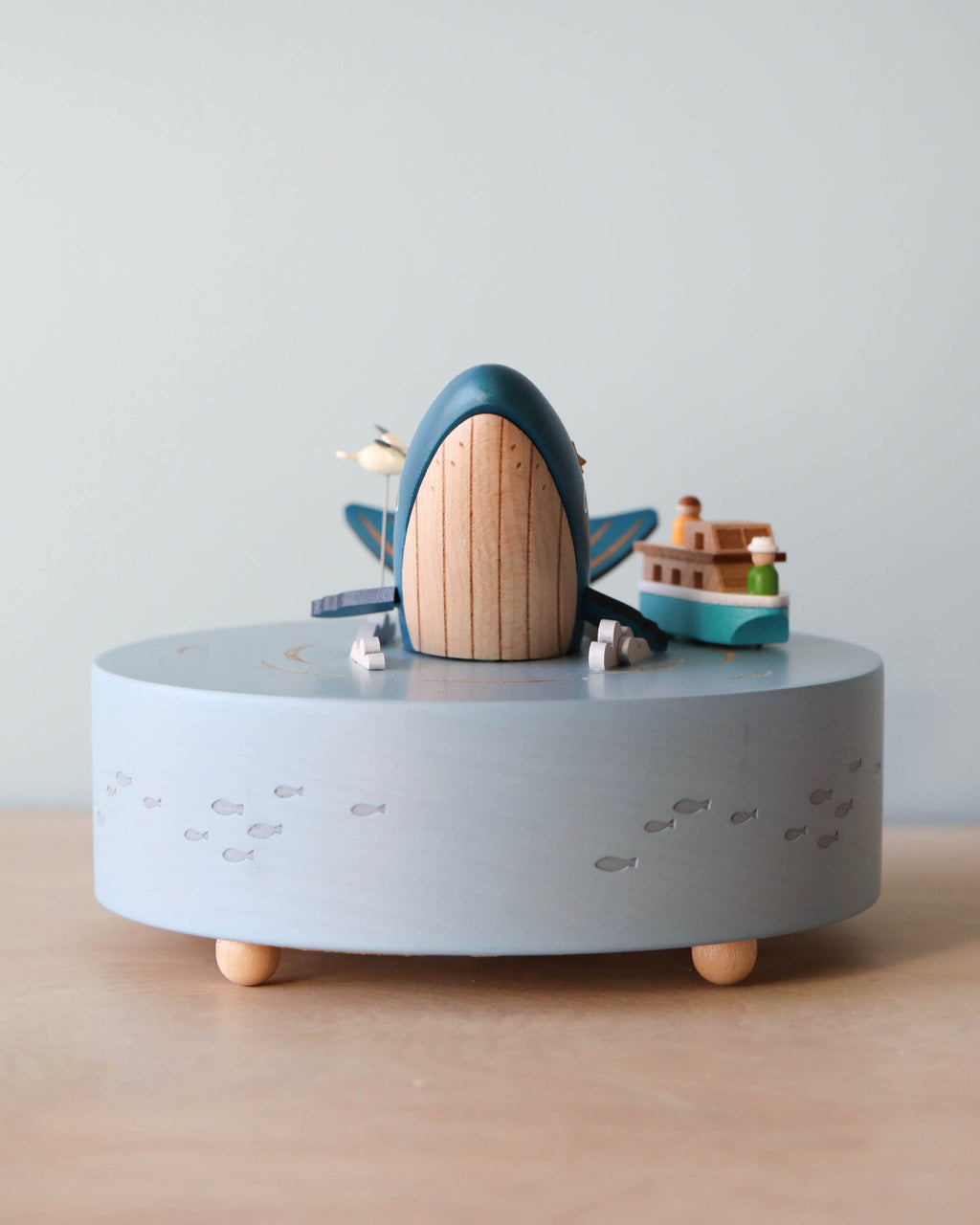 Wooden Whale Music Box