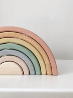 Handmade Rainbow Stacker - Pastel