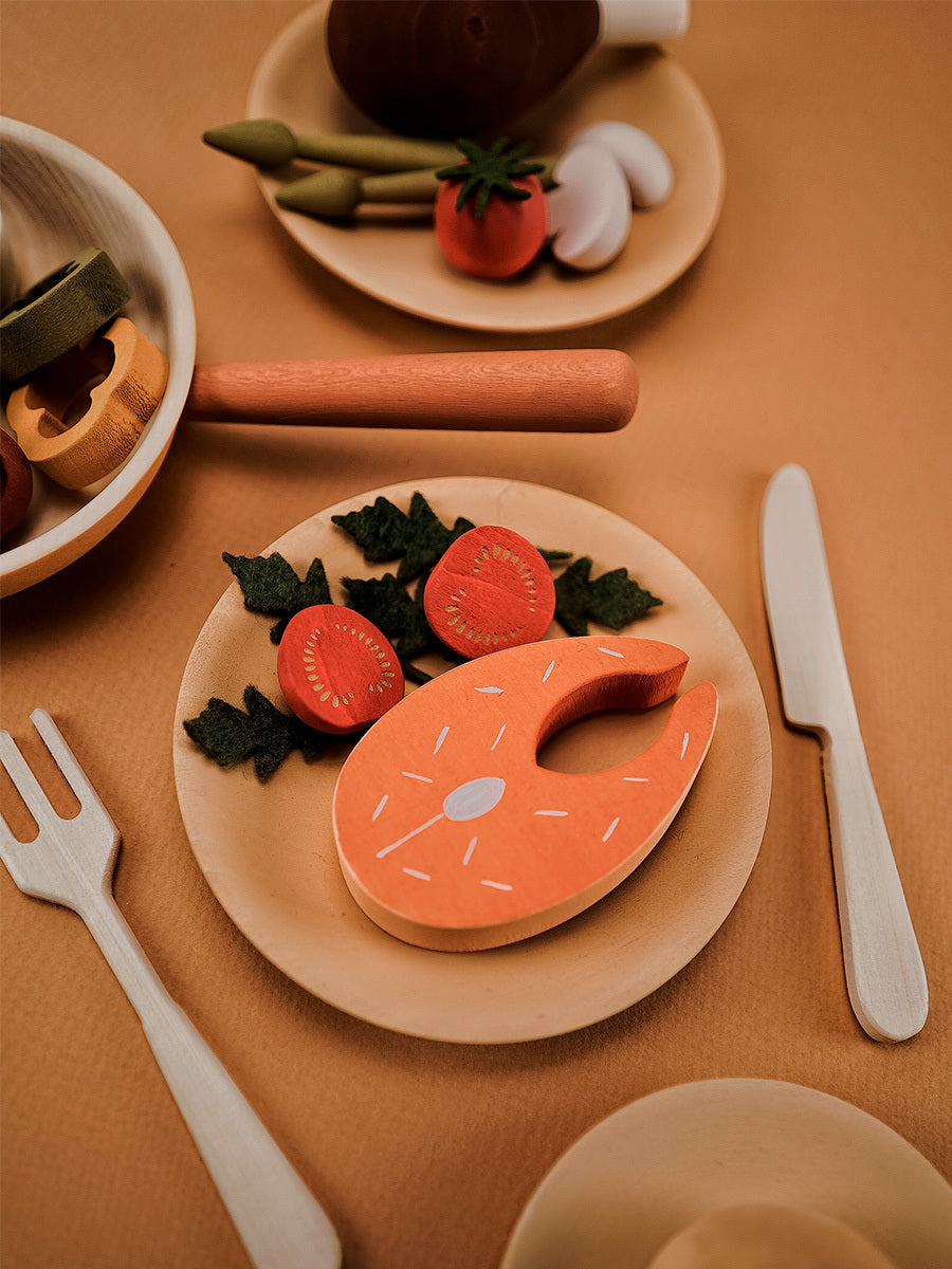 Sabo Concept Handmade Wooden Dinner Set