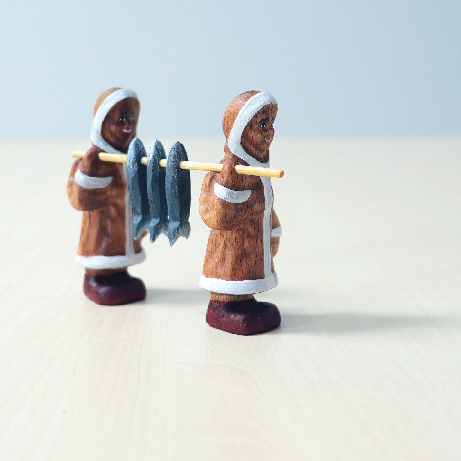 Wooden Inuit Set