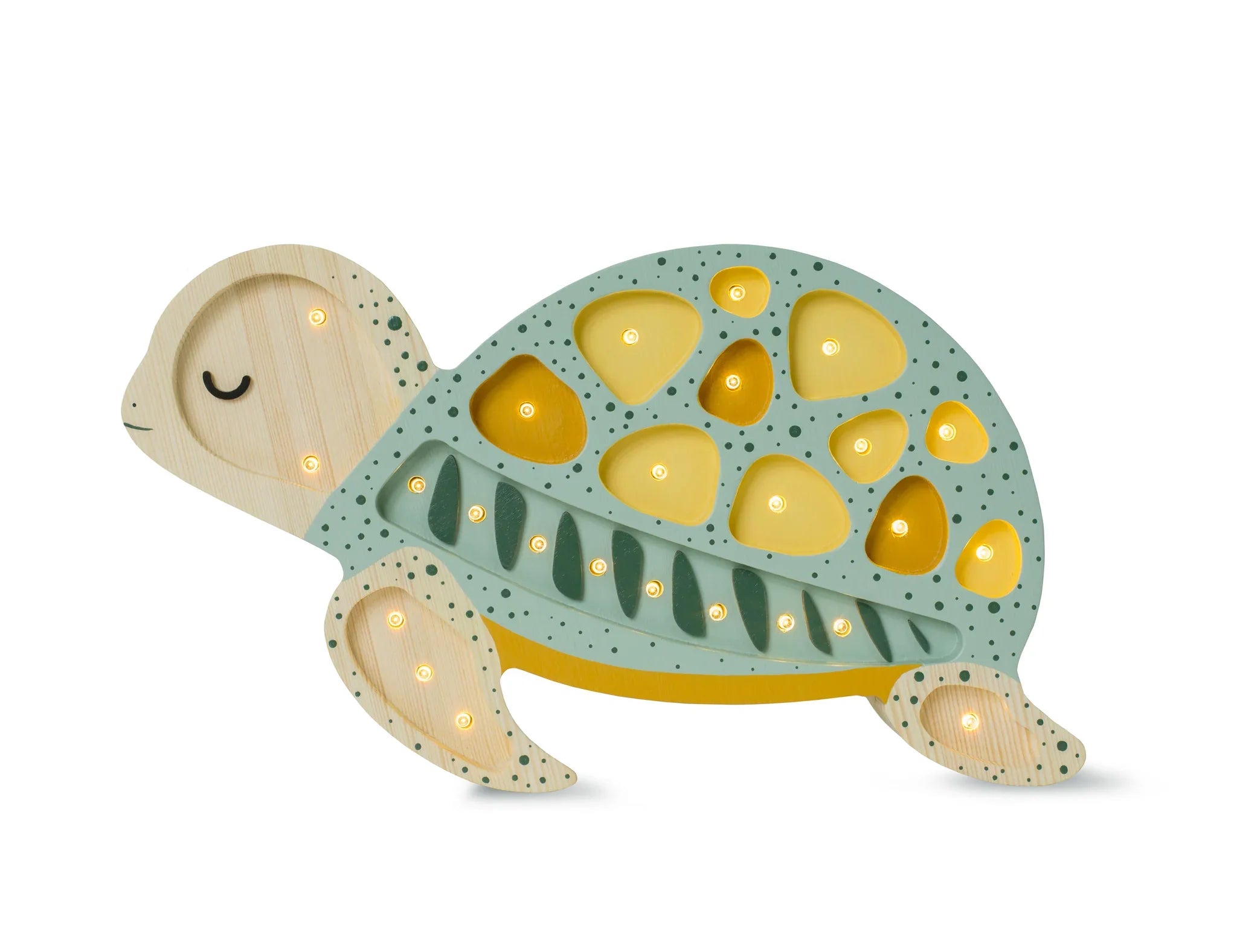 Handmade Wooden Lamp - Turtle