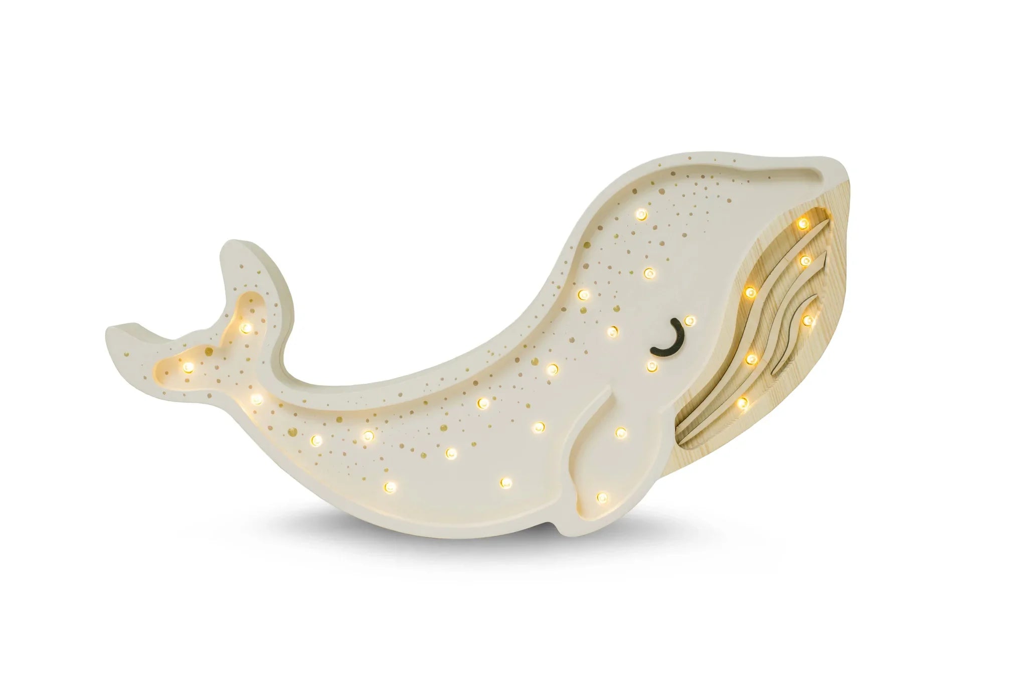 Handmade Wooden Lamp - Whale